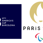 Logo dels Jocs Paralímpics de París 2024, i de 37a edició de l'America's Cup de vela